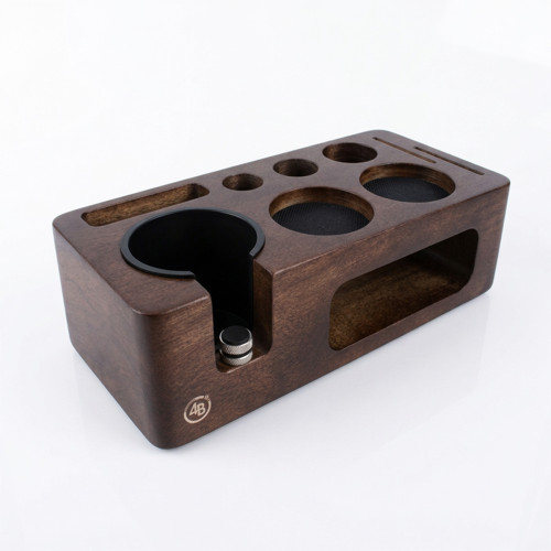 Tamper station 4Barista 51/54 mm | dunkles Nussbaumholz