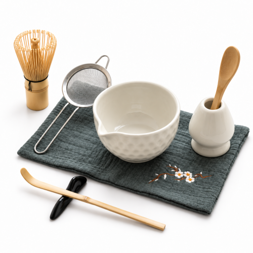 Bewertungen Matcha set 4Barista (white) – ein Set aus Keramik zur Zubereitung von Matcha-Tee 