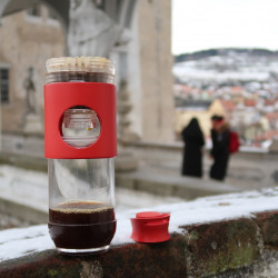 Kaffeemaschine Cafflano Go-Brew - rot