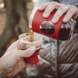 Kaffeemaschine Cafflano Go-Brew - rot