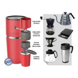 Kaffeemaschine Cafflano Klassic - rot
