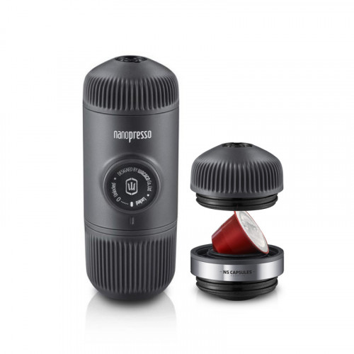 Bewertungen Mobile Kaffeemaschine Wacaco Nanopresso (schwartz) + Nespresso adapter